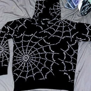 Palm Angels authentic spider web hoodie size small